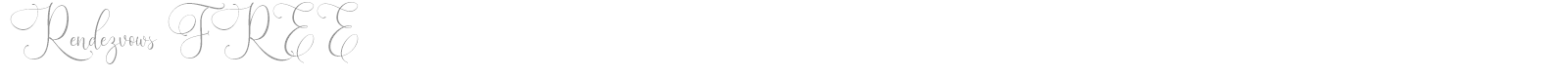 Rendezvows font preview
